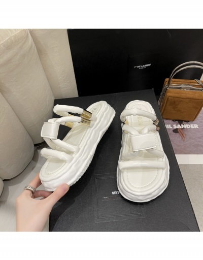 Replica  Summer Korean Fashion Round Toe Sandals #797747 $21.06 USD for Wholesale