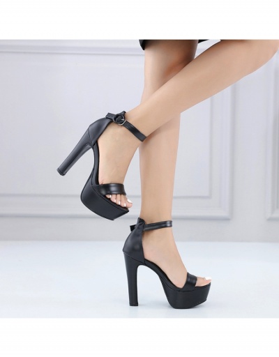 Replica  Fashion Solid Peep Toe Platforms Heels #797759 $37.18 USD for Wholesale