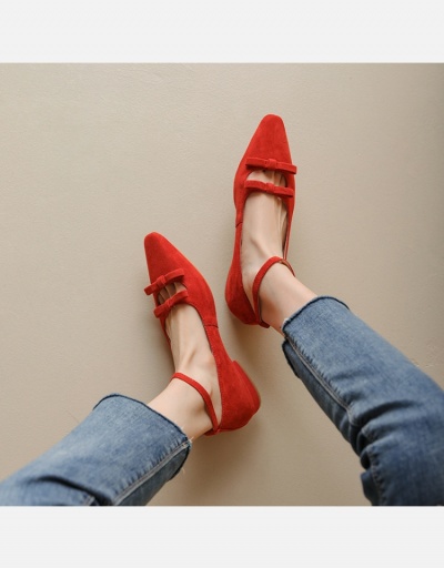 Pointed Toe Bow Ankle Strap Flats #797766 $21.65 USD, Wholesale Fashion Flats