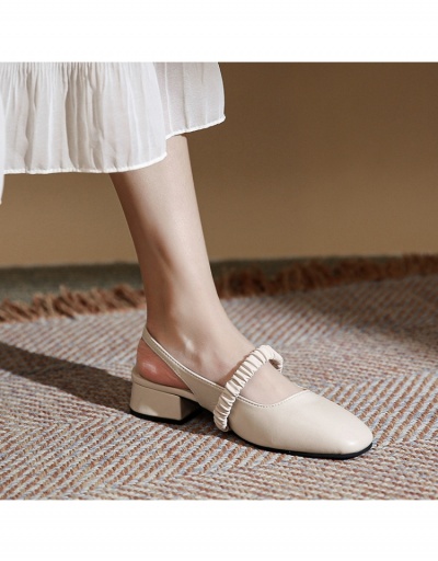 Replica  Faux Pearl Korean Style Chunky High Heels Sheos #797767 $18.98 USD for Wholesale