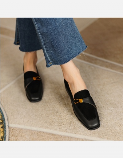 Replica Versatile Square Toe Comfy Flats #797768 $24.57 USD for Wholesale