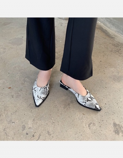 Casual Animal Printed Pointed Toe Mules Heels #797772 $43.09 USD, Wholesale Fashion Flats