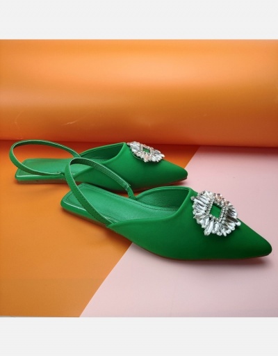 Replica Ladies Vintage Rhinestone Slip On Flats #797783 $31.59 USD for Wholesale