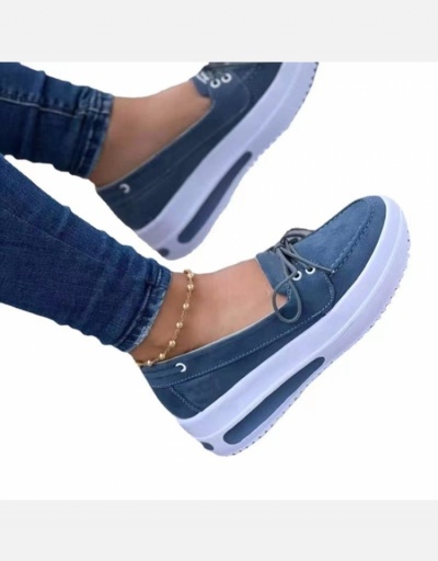 Replica Outdoor Wedge Round Toe Slip On Shoes #797785 $21.63 USD for Wholesale