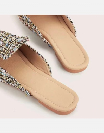 Replica Beach Contrast Color Design Mules Shoes Women #797800 $25.14 USD for Wholesale