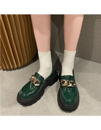 Replica British Style Patent Leather Thick-Soled Out Door Shoes #797805 $25.76 USD for Wholesale