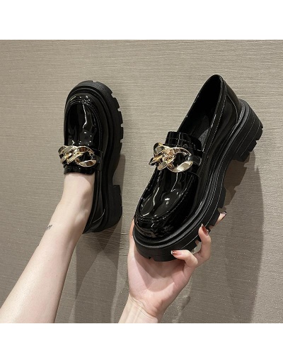 Replica British Style Patent Leather Thick-Soled Out Door Shoes #797805 $25.76 USD for Wholesale