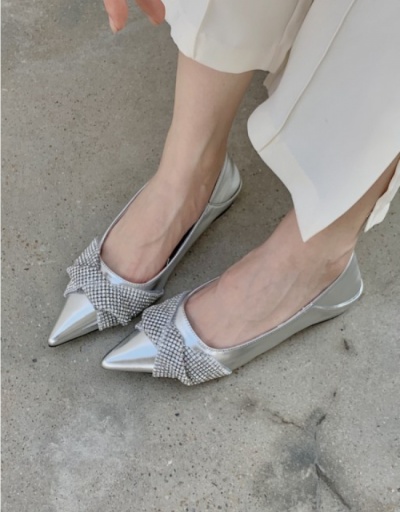 Trendy Rhinestone Pointed Toe Flats For Women #797813 $46.60 USD, Wholesale Fashion Flats