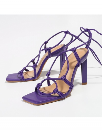 Replica Euro Style Fashion Solid Ankle Strap Heels #797818 $37.18 USD for Wholesale