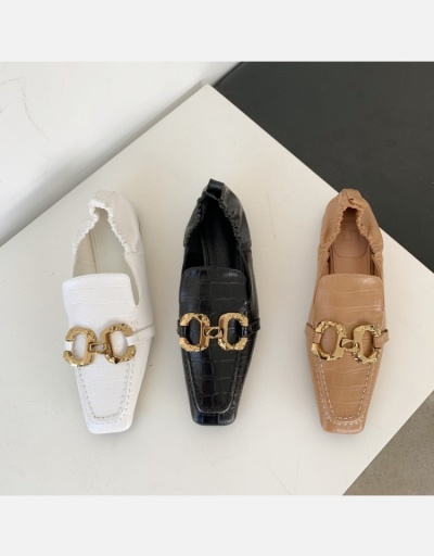 Replica Trending Metal Chain Ladies Slip On Shoes #797819 $42.80 USD for Wholesale