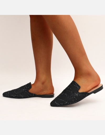 Replica Fashion Pointed Toe Slip On Flat Mules Shoes #797821 $30.42 USD for Wholesale