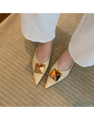 Stylish Trendy Patch Flat Shoes For Women #797823 $43.35 USD, Wholesale Fashion Flats