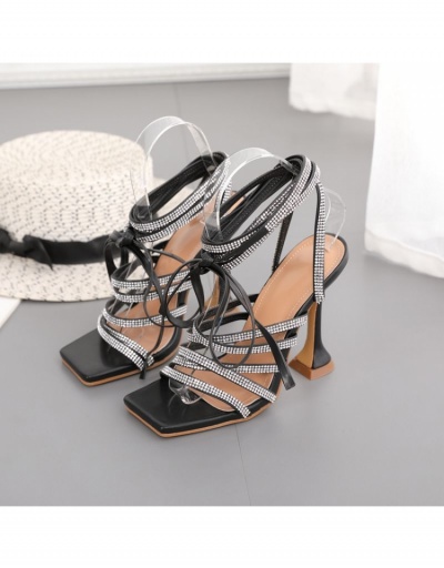 Replica Summer Peep Toe Super High Ankle Strap Heels #797829 $40.01 USD for Wholesale