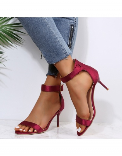 Replica Sexy Women Satin High Heel Stiletto Sandals #797831 $22.23 USD for Wholesale