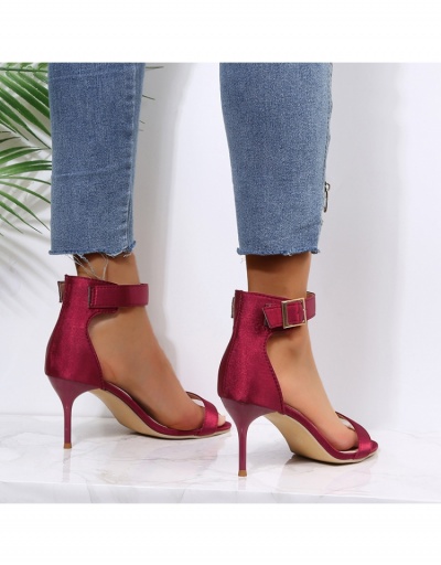 Replica Sexy Women Satin High Heel Stiletto Sandals #797831 $22.23 USD for Wholesale