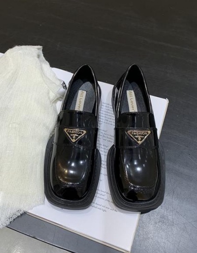 Replica Euro Retro Square Toe Metal Deco Flats  #797855 $46.03 USD for Wholesale