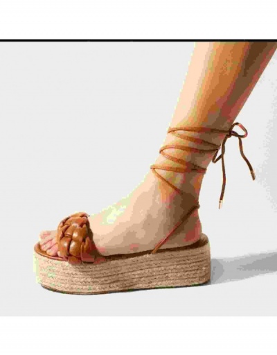 Replica  New Bandage Wedge Simple Women's Sandals #797860 $24.25 USD for Wholesale