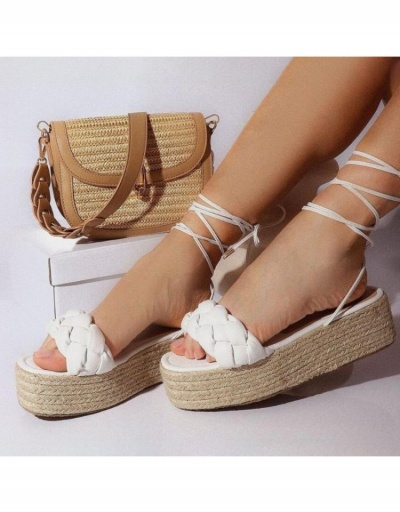 Replica  New Bandage Wedge Simple Women's Sandals #797860 $24.25 USD for Wholesale