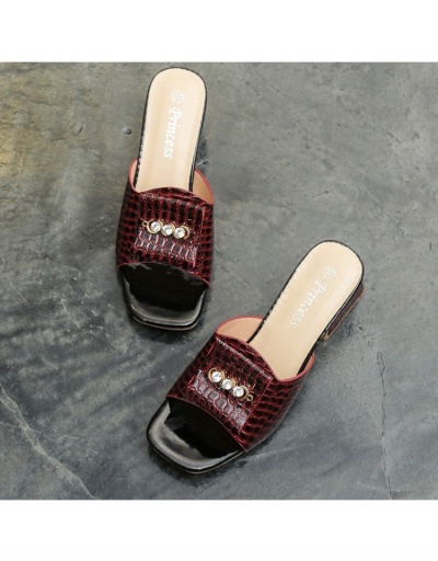 Replica Fashion Casual Simple Slip On Heels Sandals #797862 $23.11 USD for Wholesale