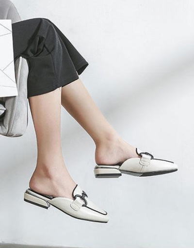 Summer Casual Patch Black Flats For Women #797867 $26.89 USD, Wholesale Fashion Flats