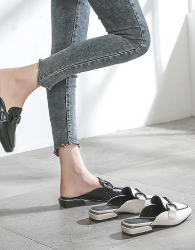 Replica Summer Casual Patch Black Flats For Women #797867 $26.89 USD for Wholesale