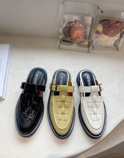 Replica Round Toe Roman Style Slip On Shoes #797871 $46.03 USD for Wholesale