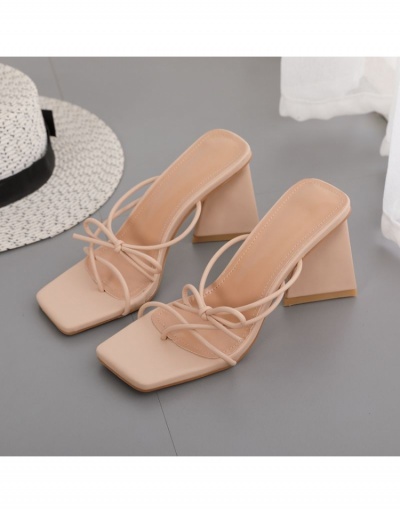 Easy Matching Bow   Chunky Heeled Slippers  #797872 $36.29 USD, Wholesale Fashion Heels