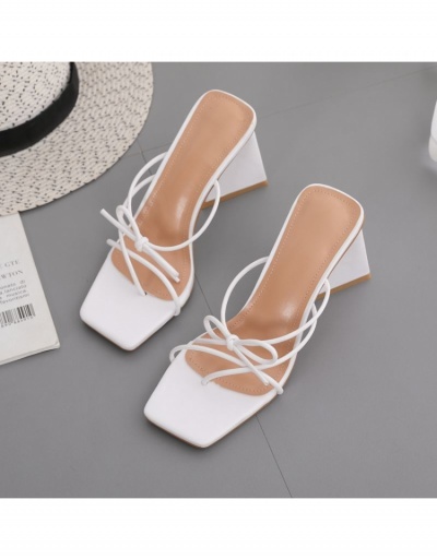 Replica Easy Matching Bow   Chunky Heeled Slippers  #797872 $36.29 USD for Wholesale