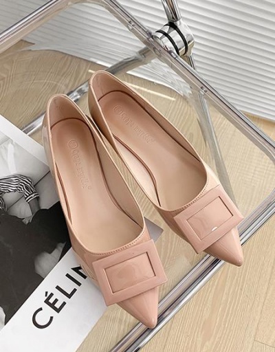 Replica PU Pointed Toe Flats For Women #797875 $39.80 USD for Wholesale