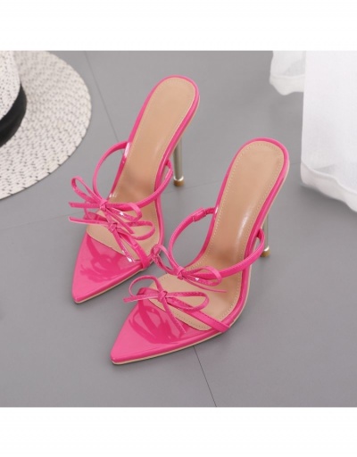 Replica Ladies Trendy Bow Pointed  Stiletto  Heeled Slippers  #797879 $36.04 USD for Wholesale