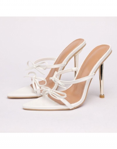 Replica Ladies Trendy Bow Pointed  Stiletto  Heeled Slippers  #797879 $36.04 USD for Wholesale