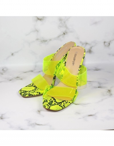 Replica Street Transparent Chunky Slip On Heels  #797884 $33.03 USD for Wholesale