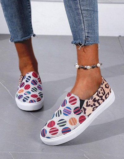 Colorful Animal Printed Slip On Shoes #797895 $20.60 USD, Wholesale Fashion Flats