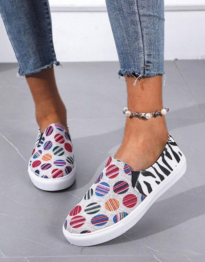 Replica Colorful Animal Printed Slip On Shoes #797895 $20.60 USD for Wholesale