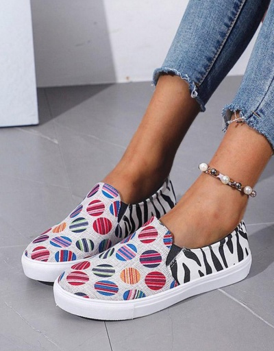 Replica Colorful Animal Printed Slip On Shoes #797895 $20.60 USD for Wholesale