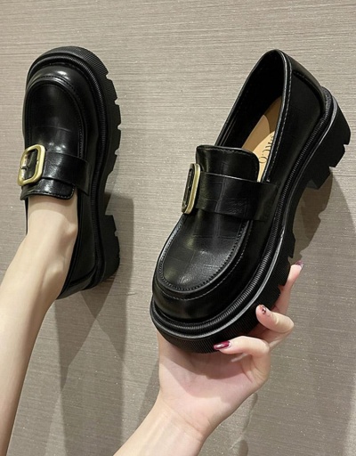 Replica Preppy Style Chunky Soles Slip On Flat Shoes #797910 $25.48 USD for Wholesale