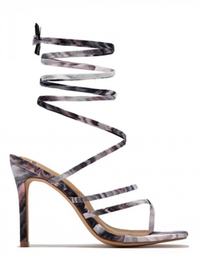 Replica New Printing Stiletto High Heels Sandals #797911 $26.71 USD for Wholesale