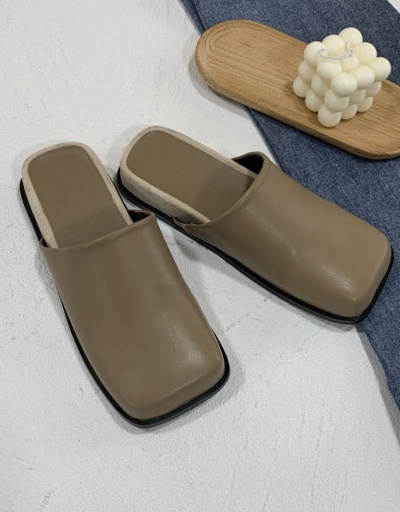 Replica Korean Style Square Toe Casual House Slippers #797929 $41.73 USD for Wholesale