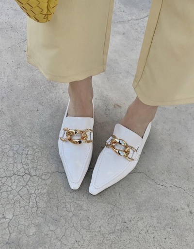 Replica Korean Style Flats Pointed Toe Slip On Shoes #797940 $49.14 USD for Wholesale