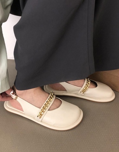 Street Fashion Chain Flats Mules Sandals Women #797946 $44.44 USD, Wholesale Fashion Flats