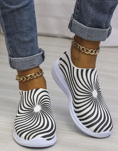 Replica Casual Contrast Color Summer Slip On Flat Shoes #797949 $26.07 USD for Wholesale