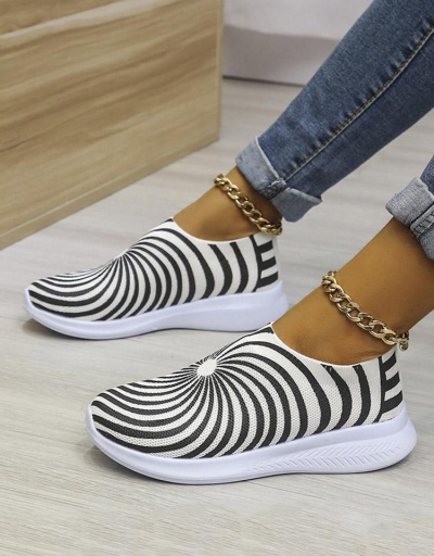 Replica Casual Contrast Color Summer Slip On Flat Shoes #797949 $26.07 USD for Wholesale