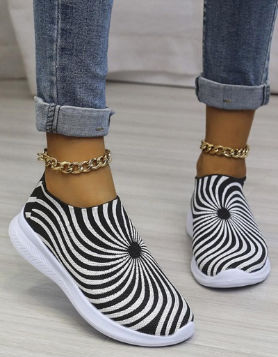 Replica Casual Contrast Color Summer Slip On Flat Shoes #797949 $26.07 USD for Wholesale