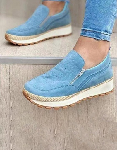 Replica Round Toe Casual Rubber Soles Slip On Shoes #797951 $28.65 USD for Wholesale