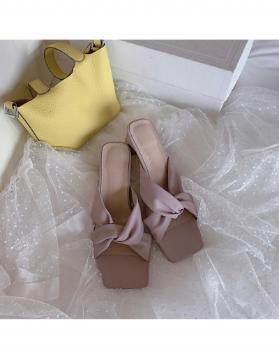 Replica  Summer Fashion Square Toe Chunky Sandals Heels #797975 $22.52 USD for Wholesale