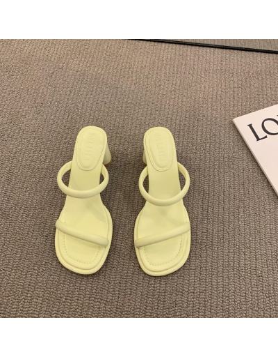 Replica  Korean Simple Solid Chunky Sandals Heels #797982 $26.71 USD for Wholesale