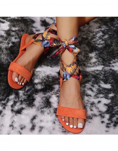 Replica  Fashion Bandage Crisscross Flat Sandals #797985 $17.33 USD for Wholesale