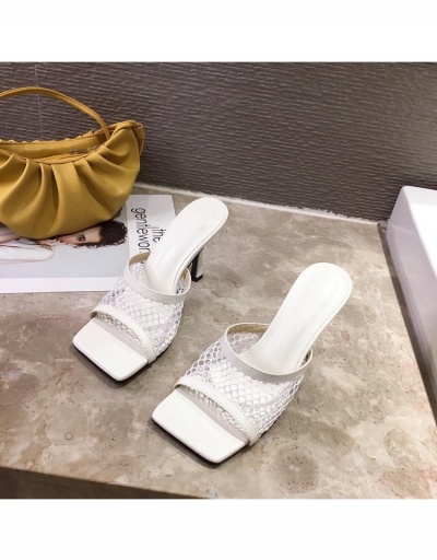 Replica  Sexy Gauze Hollow Out Fashion Women's Slip On Heels #797993 $20.03 USD for Wholesale