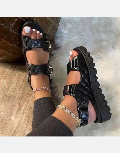  Summer New Round Toe Velcro Women's Sandals #798001 $32.17 USD, Wholesale Fashion Sandals