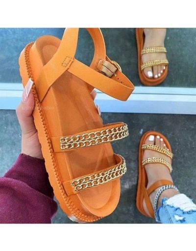 Fashion PU Chain Women's Sandals #798003 $25.14 USD, Wholesale Fashion Sandals